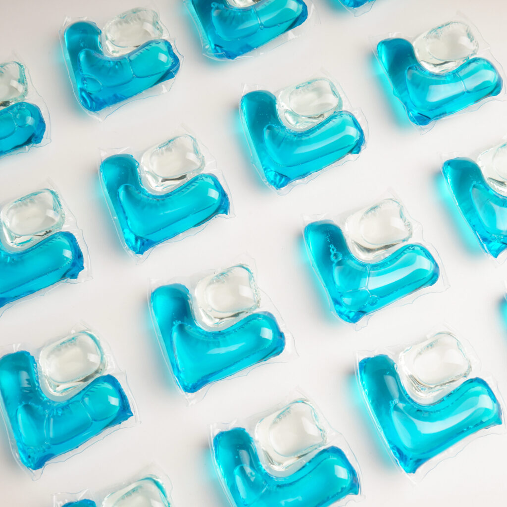 Capsule laundry pods