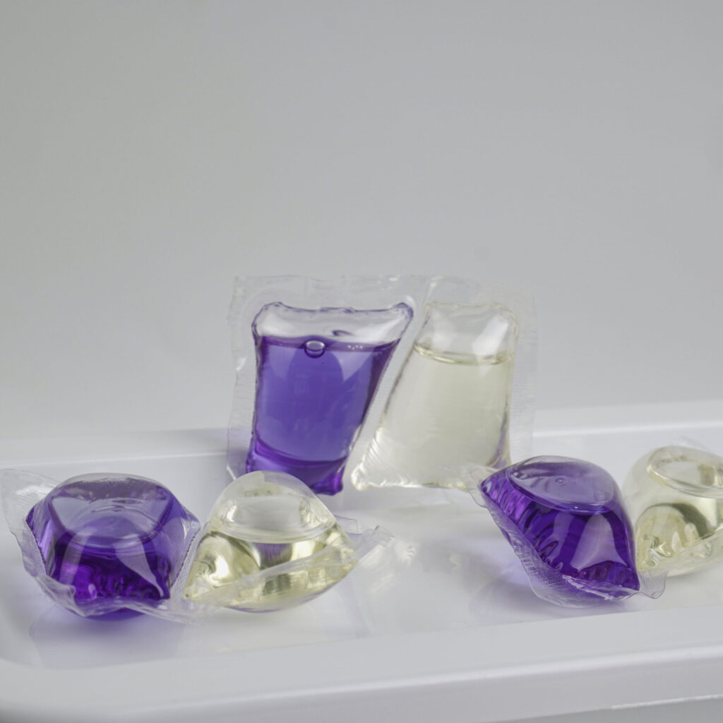 Capsule laundry pods