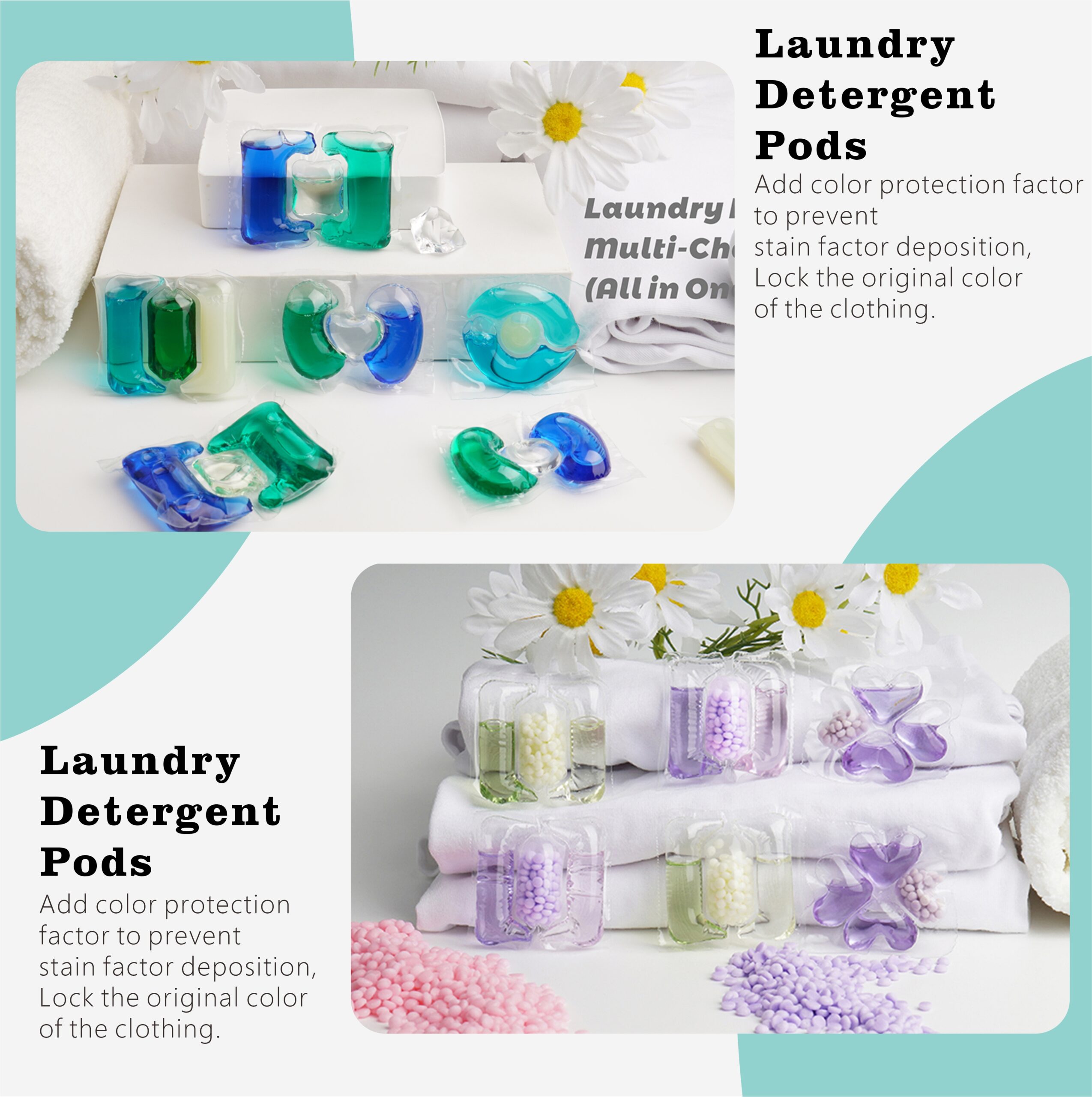 laundry detergent pods and dishwasher pods