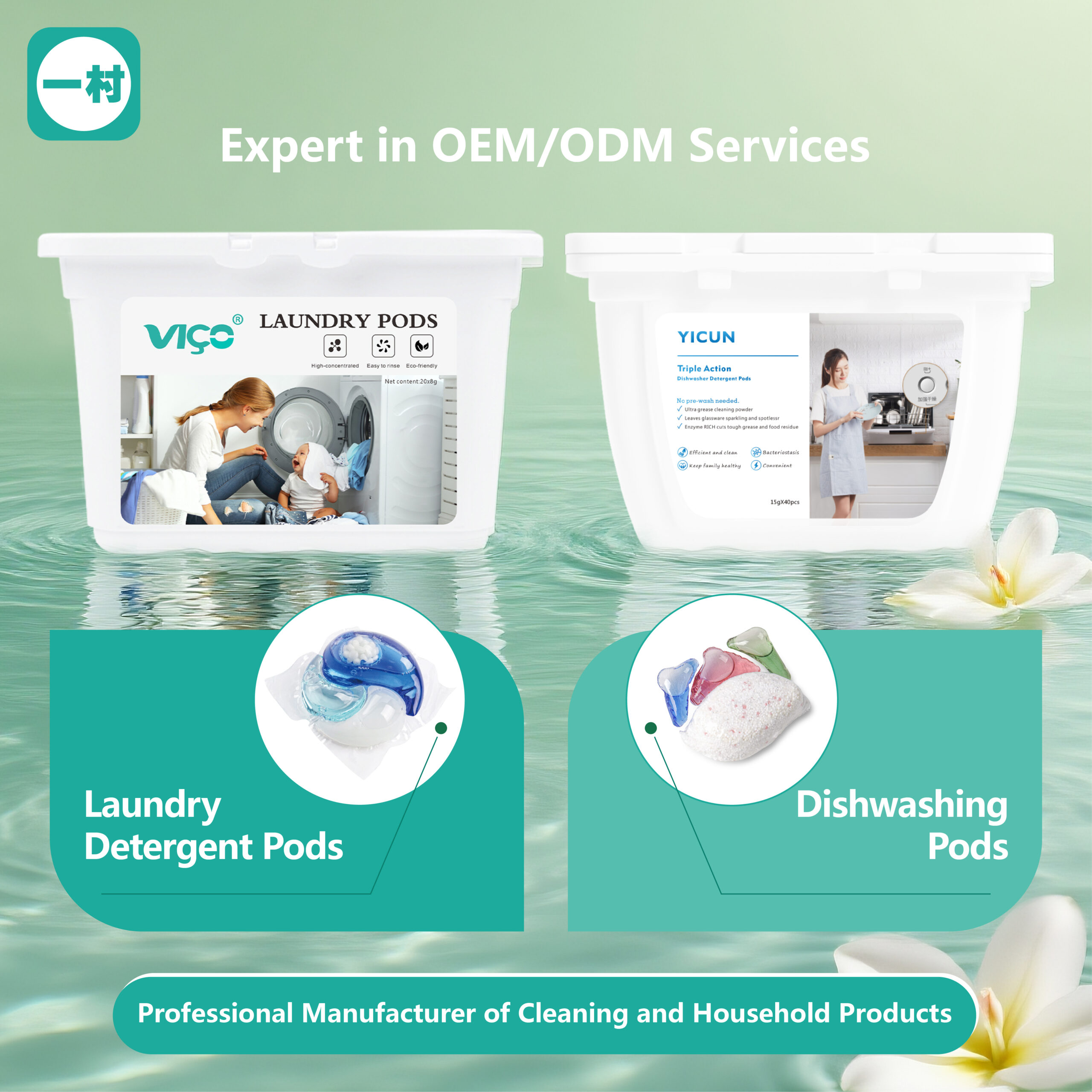 Reliable Supplier of Laundry Pods & Dishwasher Capsules Worldwide